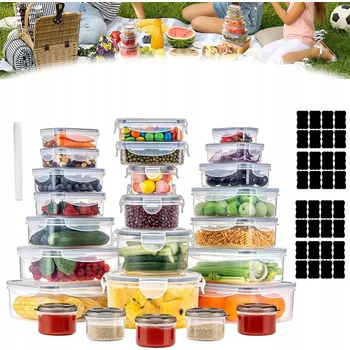 Dóza na potraviny Nádoba na potraviny , úložnou krabička , do lednice 25 Ks PŘÍPRAVA JÍDLA