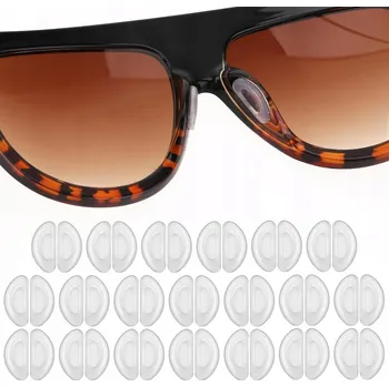 Vrták NOSKI DO OKULARÓW x40 SILIKONOWE NOSKI SILIKONOVÉ SEDÝLKA NA BRÝLE SAMOLEPICÍ 7mm