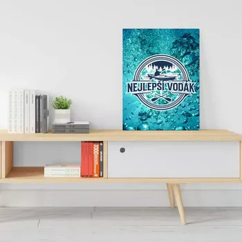 Plechová cedule Sablio Dárková cedulka Nejlepší vodák: 30x40 cm