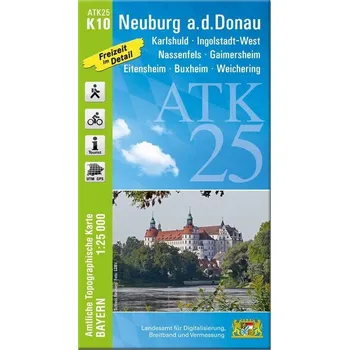 ATK25-K10 Neuburg a.d.Donau (Amtliche Topographische Karte 1:25000) - Landesamt für Digitalisierung, Breitband und Vermessung