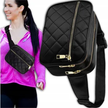 Ledvinka EdiBazzar ledvinka Czarna wodoodporna nerka damska černá