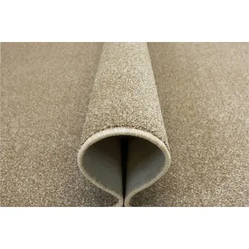 Koberec KOBEREC BÉŽOVÝ MELÍROVANÝ HLADKÝ NÍZKÝ S FILCEM DO LOŽNICE LYON 100x200 cm