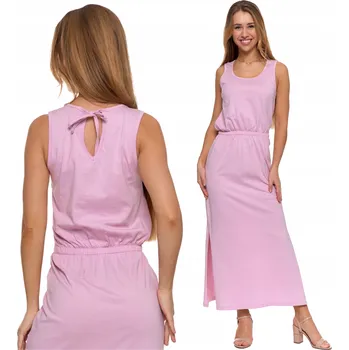 Dámské šaty ŠATY maxi šaty s rozparkem, dlouhé Elegantní letní šaty MORAJ - XL