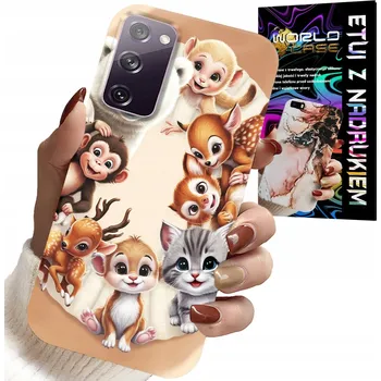 Pouzdro na mobilní telefon POUZDRO PRO SAMSUNG GALAXY S20 FE - ZADNÍ KRYT PRO DĚTI S LESNÍMI ZVÍŘATY CASE