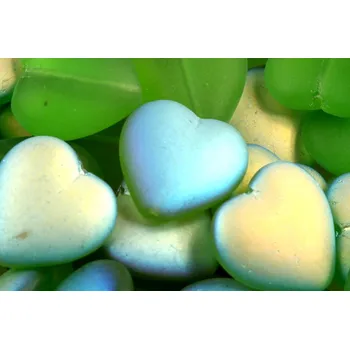 Dětské navlékací korálky Korálky Srdíčka č.5937 (15x16mm)