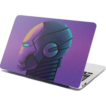 samolepka Sablio Samolepka na notebook Iron Man Helma na fialové - 29x20 cm