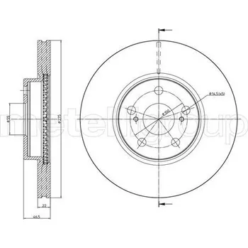 Brzdový kotouč Brzdový kotouč CIFAM (800-1308C)