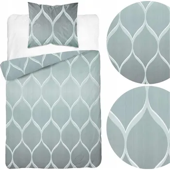 Povlečení Povlečení 140x200 cm mátové geometrické Home Satin