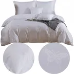 POVLEČENÍ BÍLÉ SATÉNOVÉ 160x200 + 2 POVLEČENÍ NA POLŠTÁŘ 70x80 SADA