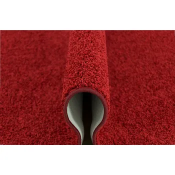 Koberec KOBEREC ČERVENÝ MĚKKÝ MODERNÍ DO OBÝVACÍHO POKOJE LOŽNICE NA SVATBA MABELIE 200x400 cm