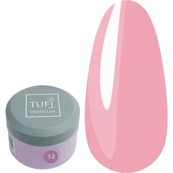 Lak na nehty Stavební gel TUFI profi Builder Gel UV/LED 12 růžová klasická 15 ml