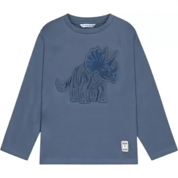 Chlapecké tričko Chlapecké triko dlouhý rukáv Dinosaur Mayoral 4089-41 modré velikost 122
