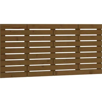 Klasické Dřevěné Čelo Postele, Borovice, Medově Hnědá, 146x3x63 cm