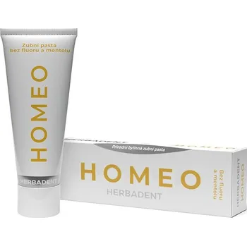 zubní pasta Herbadent Homeo bylinná zubní pasta bez fluoridu a mentolu