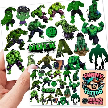 Odstranitelné tetování Tetování HULK FUNNY TATTO 1 ks