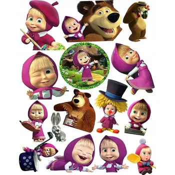 Odstranitelné tetování DOČASNÉ OMYVATELNÉ TETOVÁNÍ PRO DĚTI Máša a medvěd BEAR