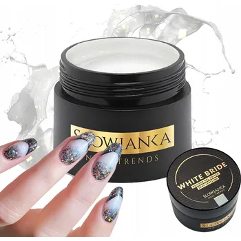 Lak na nehty Slowianka Stavební Gel na nehty Easy Leveling 15g - White Bride