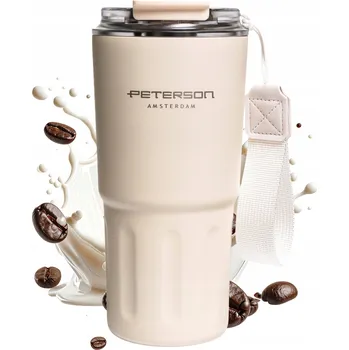 Termoska Termohrnek termoska na kávu s horkým studeným nápojem 600 ml Peterson