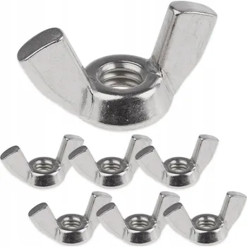 Matice M4 MOTÝLKOVÁ MATICE OCEL POZINK S KŘÍDÉLKY 11 ks