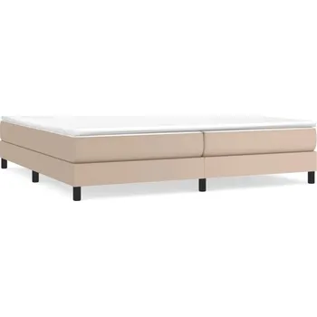 Postel Rám postele z umělé kůže cappuccino 203 x 200 x 25 cm