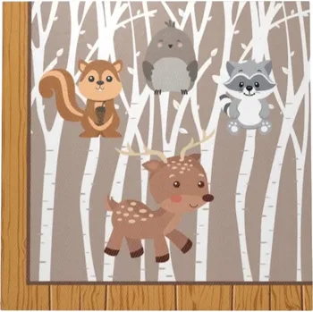Papírový ubrousek Papírové ubrousky Woodland, lesní zvířátka, příroda, ježek, sova, LES, 20 ks