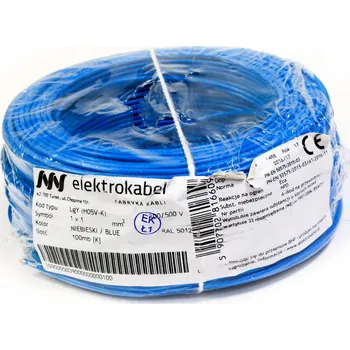 elektrický kabel Elektrický kabel Kulatý, ohebný (lanko) LgY MojeLedy 1 x 1,0