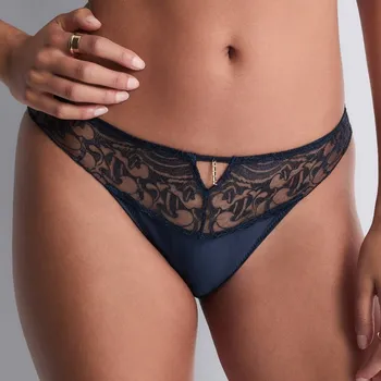 Dámské spodní prádlo Aubade - Satin memories kalhotky italské deep sea 42 5C27