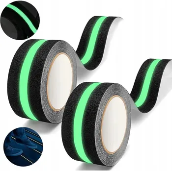 Lepicí páska 2 PROTISKLUZOVÁ PÁSKA SVÍTÍCÍ VE TMĚ na schody samolepicí