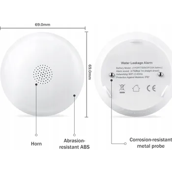 Bezpečnostní detektor Senzor Zaplavení Detektor Úniku Vody Alarm FA7011 na Baterie FIREANGEL