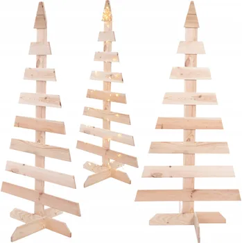 Obraz Dřevěný vánoční stromek stojící 118x57,4 cm, IMPREGNOVANÝ, ekologická vánoční dekorace