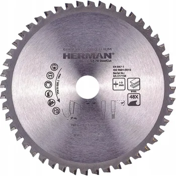 Pilový kotouč Pilový kotouč HERMAN CX-20 SteelCut 160x1,6/1,0x20mm, 48 zubů