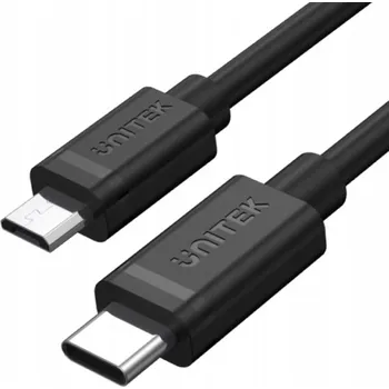 Datový kabel Kabel Unitek USB-C na microUSB-B, 1 m, černý