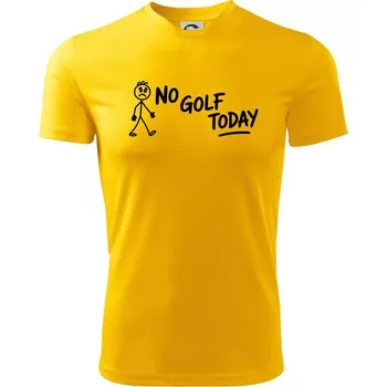 Chlapecké tričko No Golf Today - Dětské triko sportovní (dresovina) - 146 cm/10 let ( Žlutá )