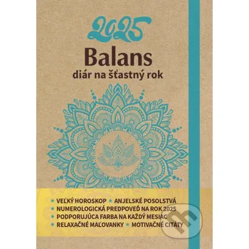 Záložka Balans diár na šťastný rok 2025 - Katarína Olejárová MAFRA Slovakia