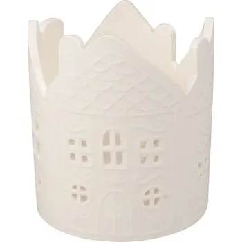 Svícen Svícen s domky porcelánový 10 x 11 x 10 cm (cs, Anděl Přerov s.r.o.)