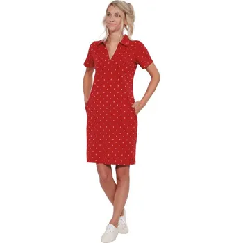 Dámské šaty Šaty DROBKA tm.červená XL