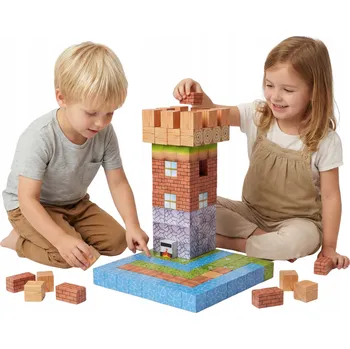 ostatní stavebnice STAVEBNICE STAVEBNICE PRO DĚTI KOSTKY PIXELOVÉ KOSTKY 102 dílků