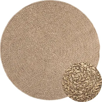 Koberec Koberec ZIZUR, imitace juty, polypropylen, Ø120 cm