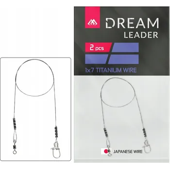 Návazec Mikado DREAM LEADER - TITANIUM - TITANOVÝ Titan 7 kg 35 cm
