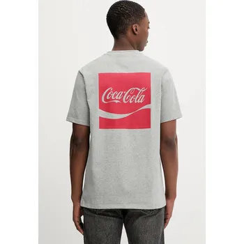 Pánské tričko Bavlněné tričko Converse x Coca Cola CVM5T514 šedá 90X, vel. S