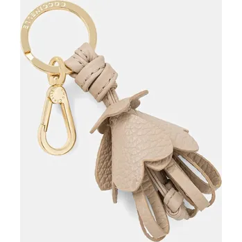 Kožená klíčenka Coccinelle E2 Q3M 41 12 01 E2.Q3M.41.12.01 béžová 08X, vel. ONE SIZE