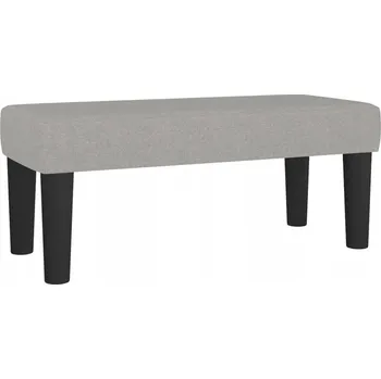 Zahradní lavice Multifunkční lavice z látky světle šedá 70x30x30 cm