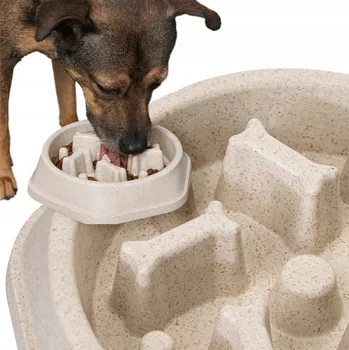 Miska pro psa Zpomalovací polštář PillowPrim béžový 450 l