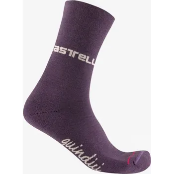 Dámské ponožky CASTELLI Cyklistické ponožky klasické - QUINDICI SOFT MERINO W - fialová