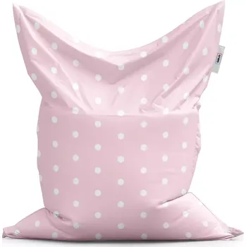 Sedací pytel Sablio Sedací vak Classic Bílé puntíky na růžové - 150x100 cm