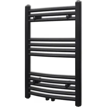 Radiátor Koupelnový radiátor vodní 1100 W 110 x 764 mm černý
