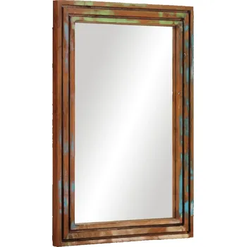 Zrcadlo vidaXL Koupelnové zrcadlo 50 x 70 cm masivní akáciové dřevo a sklo [377593] Barva: Vícebarevný
