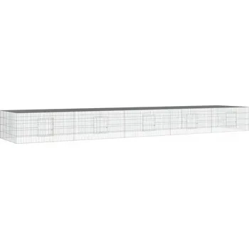 Klec pro králíky z pozinkovaného železa, 541 x 109 x 54 cm