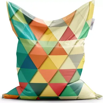 Sedací pytel Sablio Sedací vak Classic Trojúhelníky - 150x100 cm