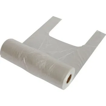 Nákupní taška Mikrotenová taška trhací na roli 3kg transparentní silná 21+12x37cm HDPE 7MY/1 role-250 ks-DOPRODEJ!!!